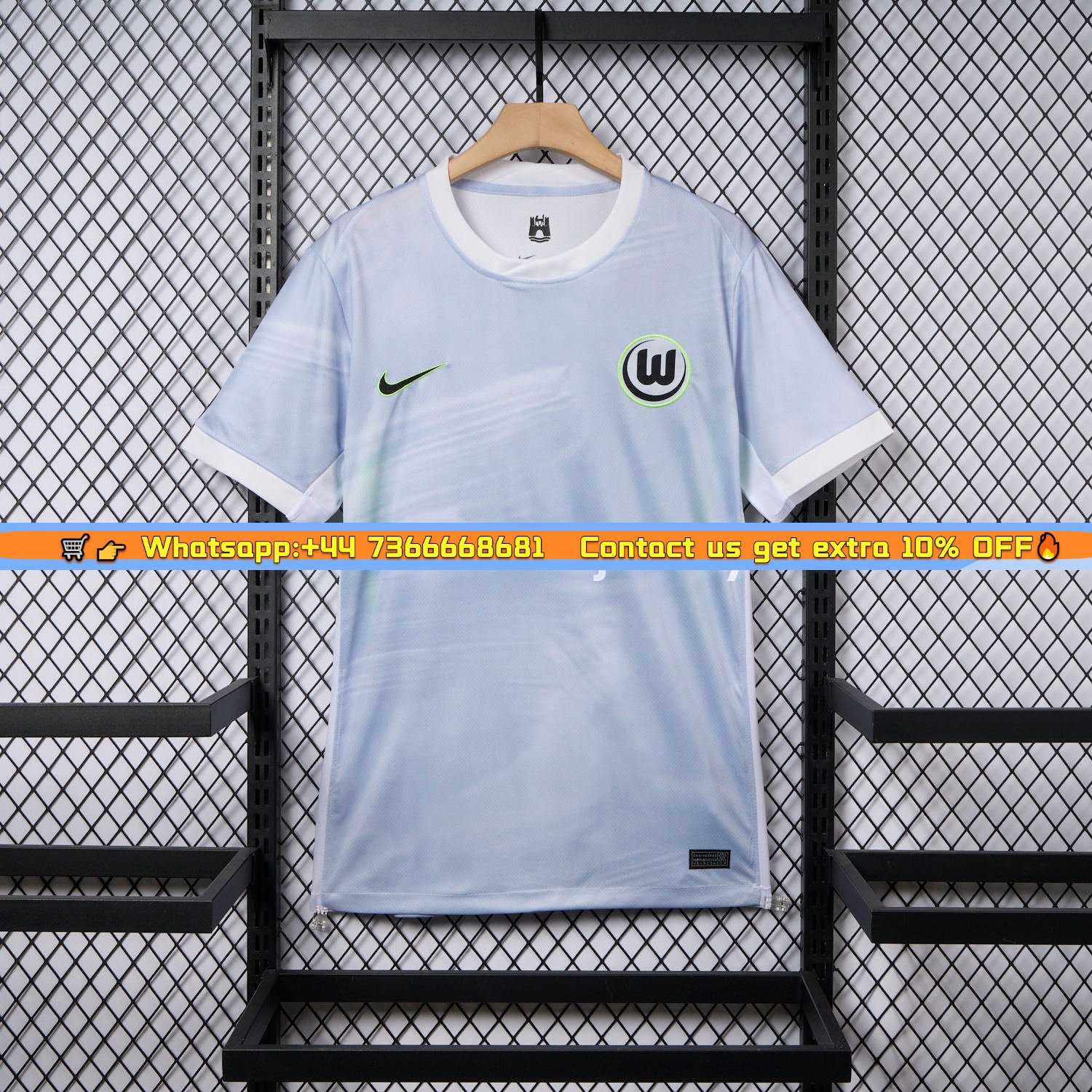 Wolfsburg 25-26 Away Unsponsored Jersey - Fans Version