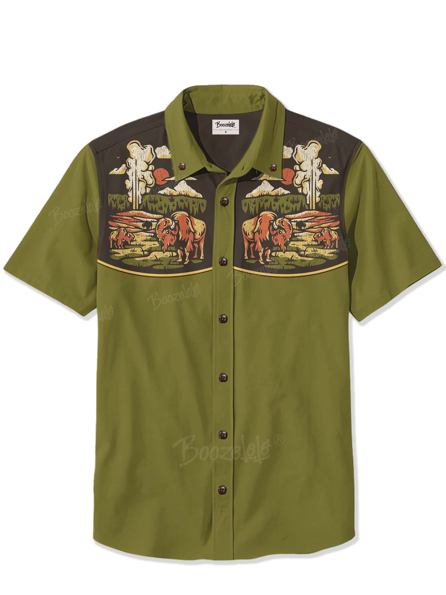 Western Wilderness Bison - 100% Cotton Shirt