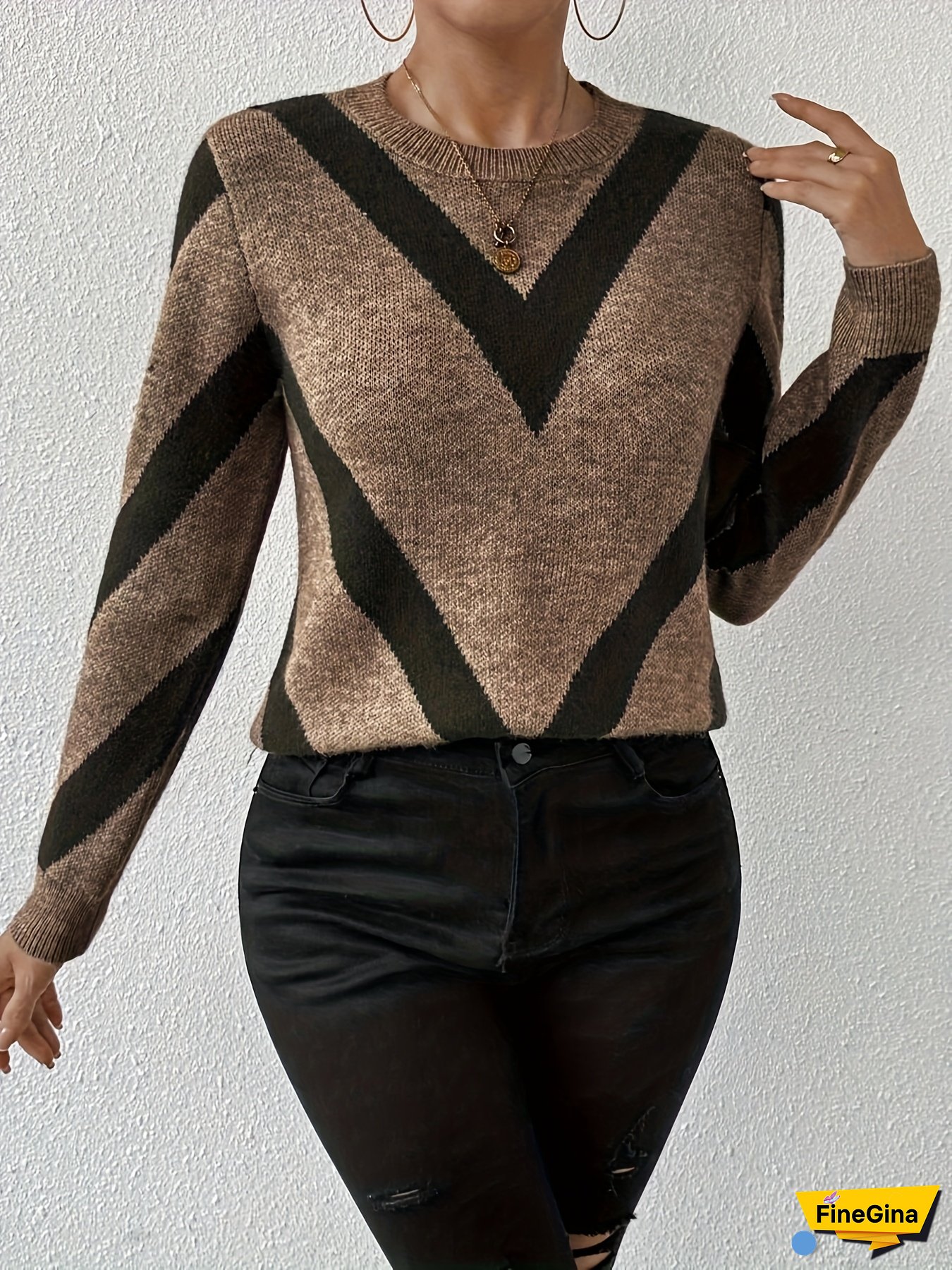 Spring and Autumn Fashion Women's Hoodie Round Neck Long Sleeve Women's Sweater Shirt