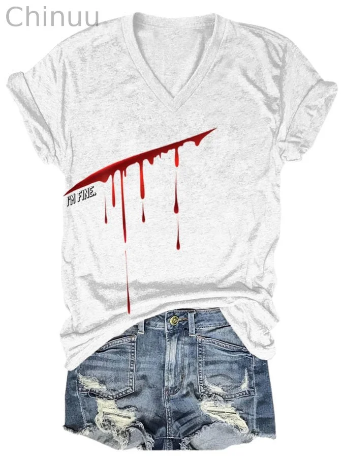Halloween Ladies Print T-Shirt