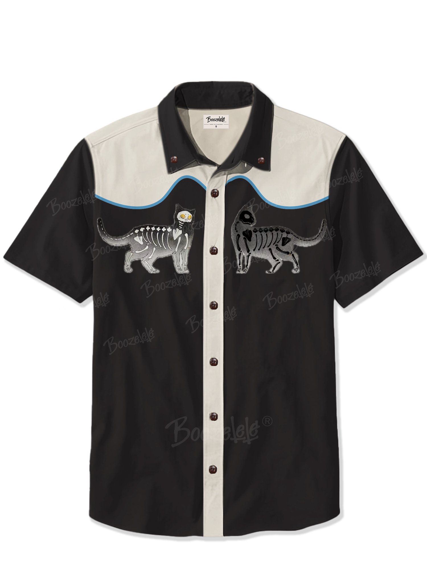 Cat Skeleton Soul- 100% Cotton Shirt