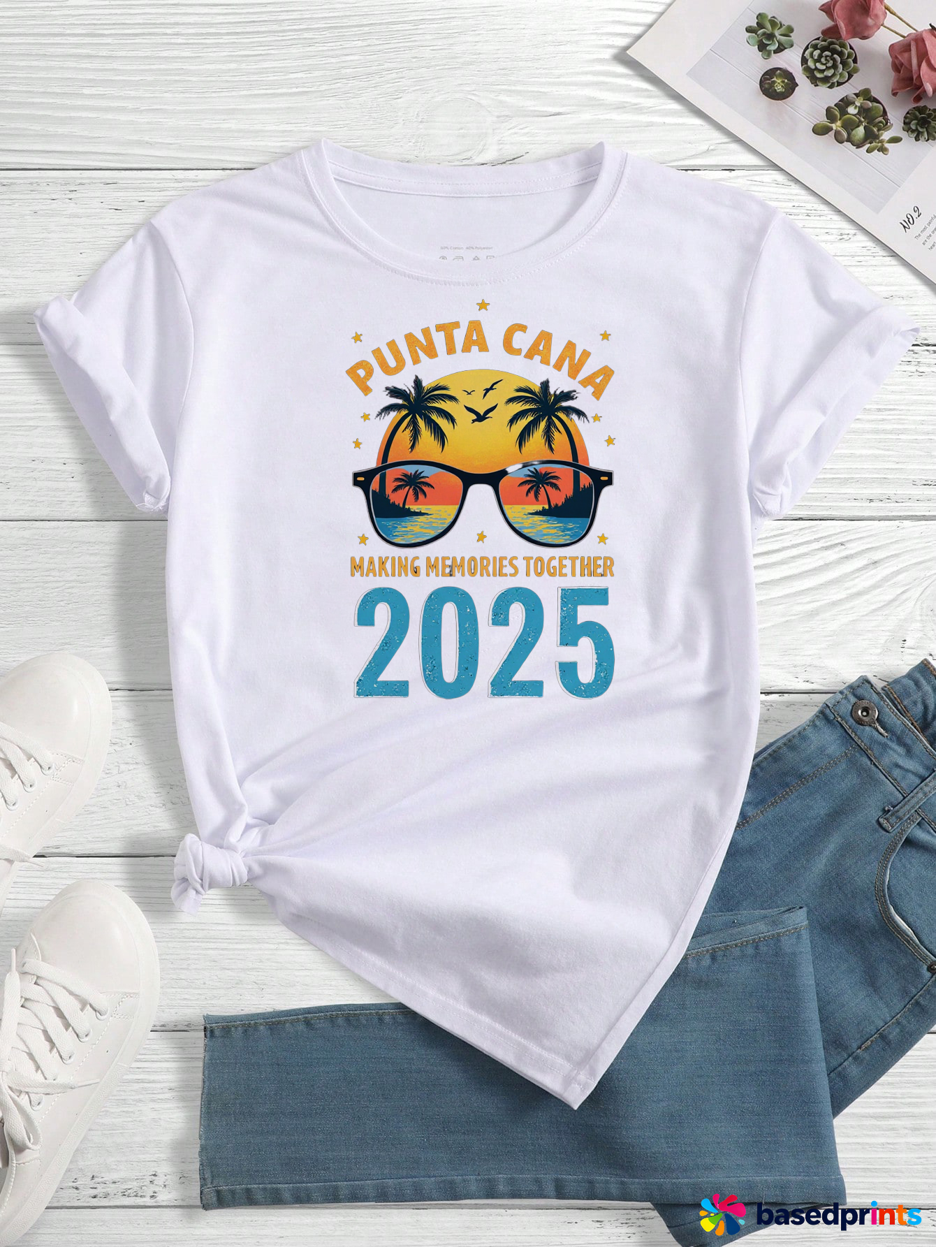 Punta Cana 2025 Beach Vacation T-Shirt Cotton Casual Summer Tee
