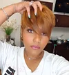 Glueless Brown Short Straight Pixe Cut Hair