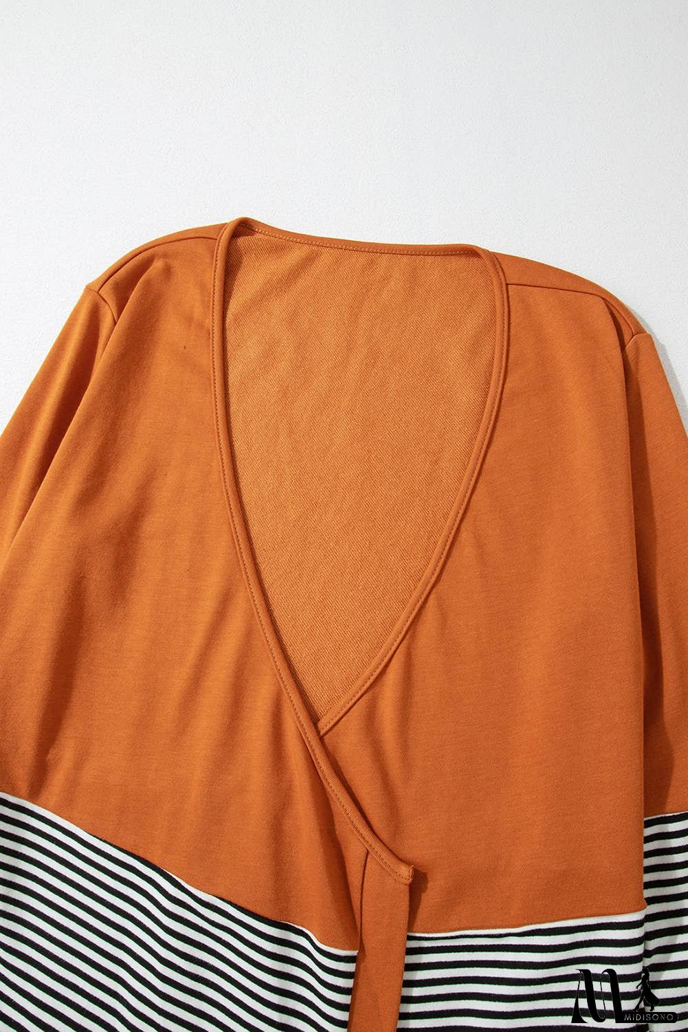 Colorblock Striped Patchwork Open Cardigan