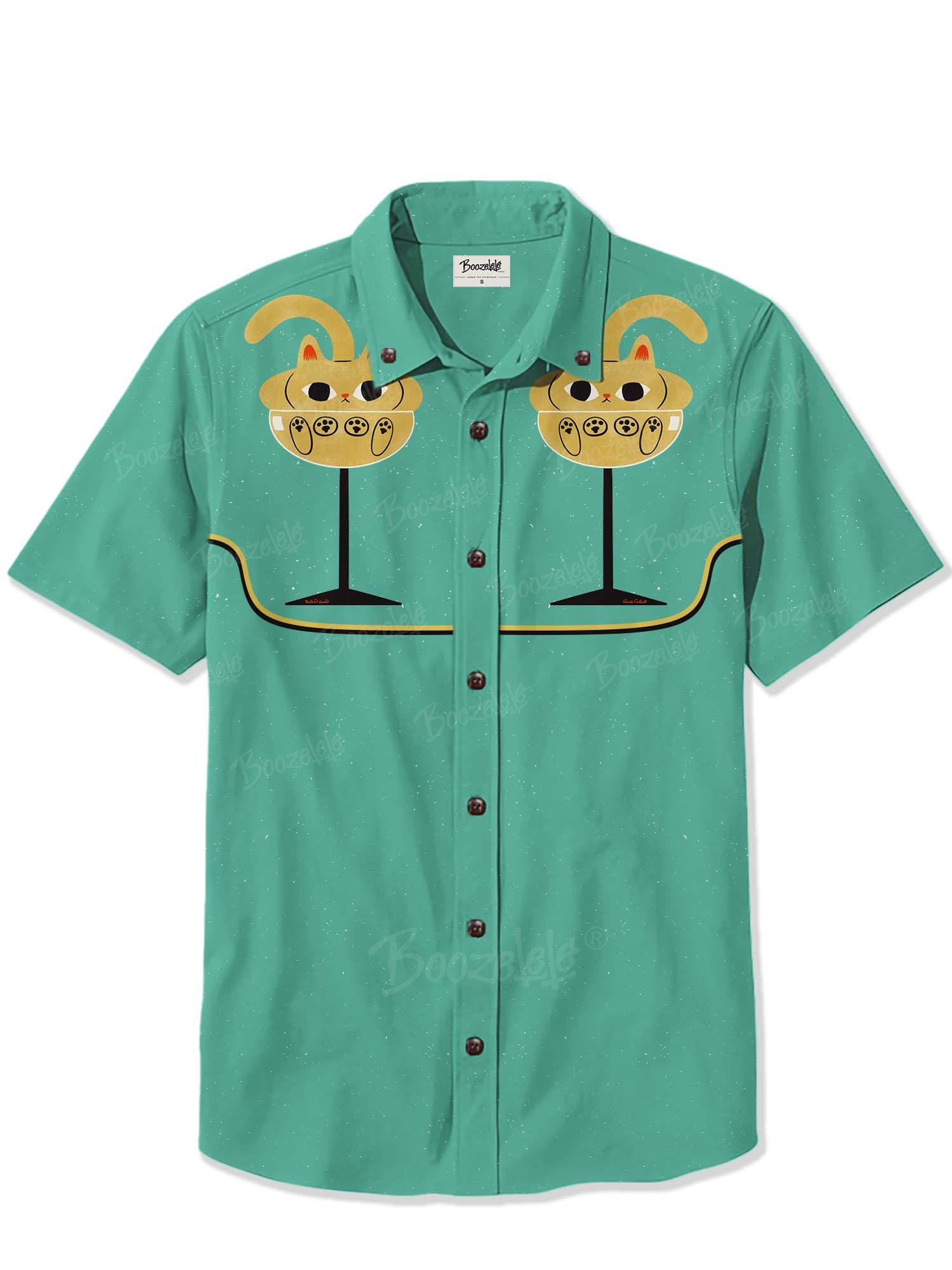 【Carrie Cantwell X Boozelele】Moscato The Cat In The Glass - 100% Cotton Shirt