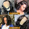 New Short Bob Deep Wave Black Wig For Women