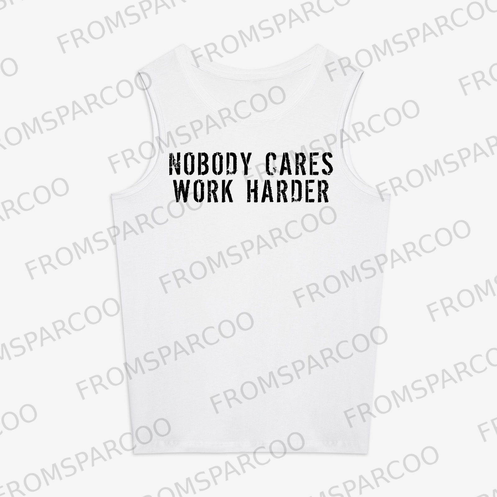 Nobody Cares Work Harder Printed Women's Vest