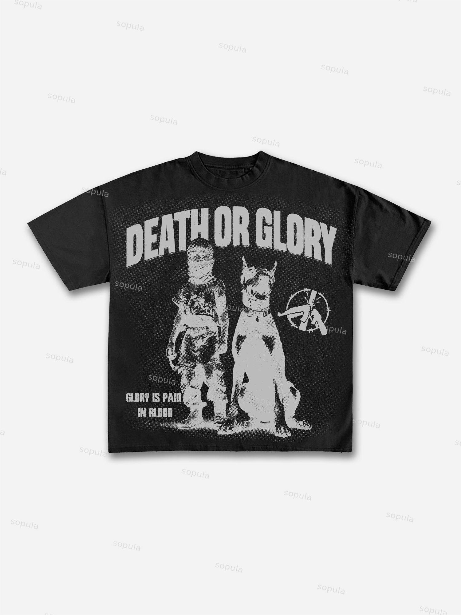 Sopula Death Or Glory Glory Is Paid In Blood Cotton T-shirt