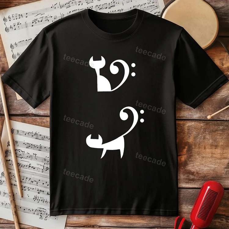 Teecade Music Cat T-shirt