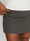 Winning Streak Cargo Denim Mini Skirt Dark Grey