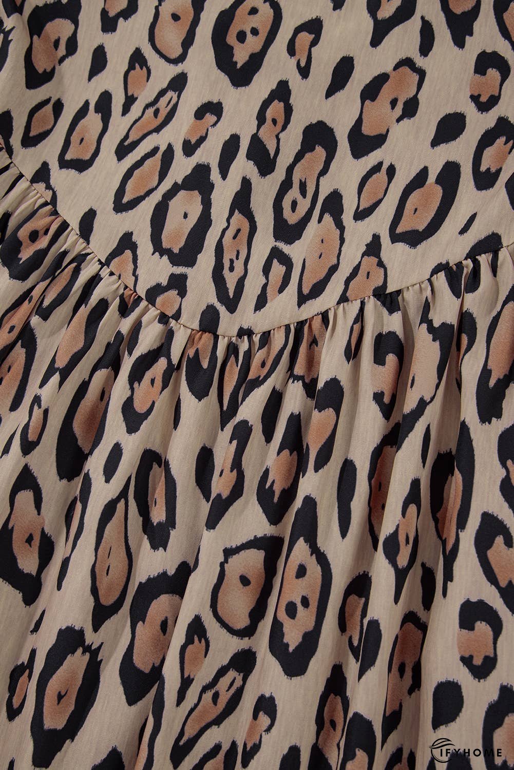 Oversized Leopard Print Balloon Sleeve Casual Shirt | IFYHOME