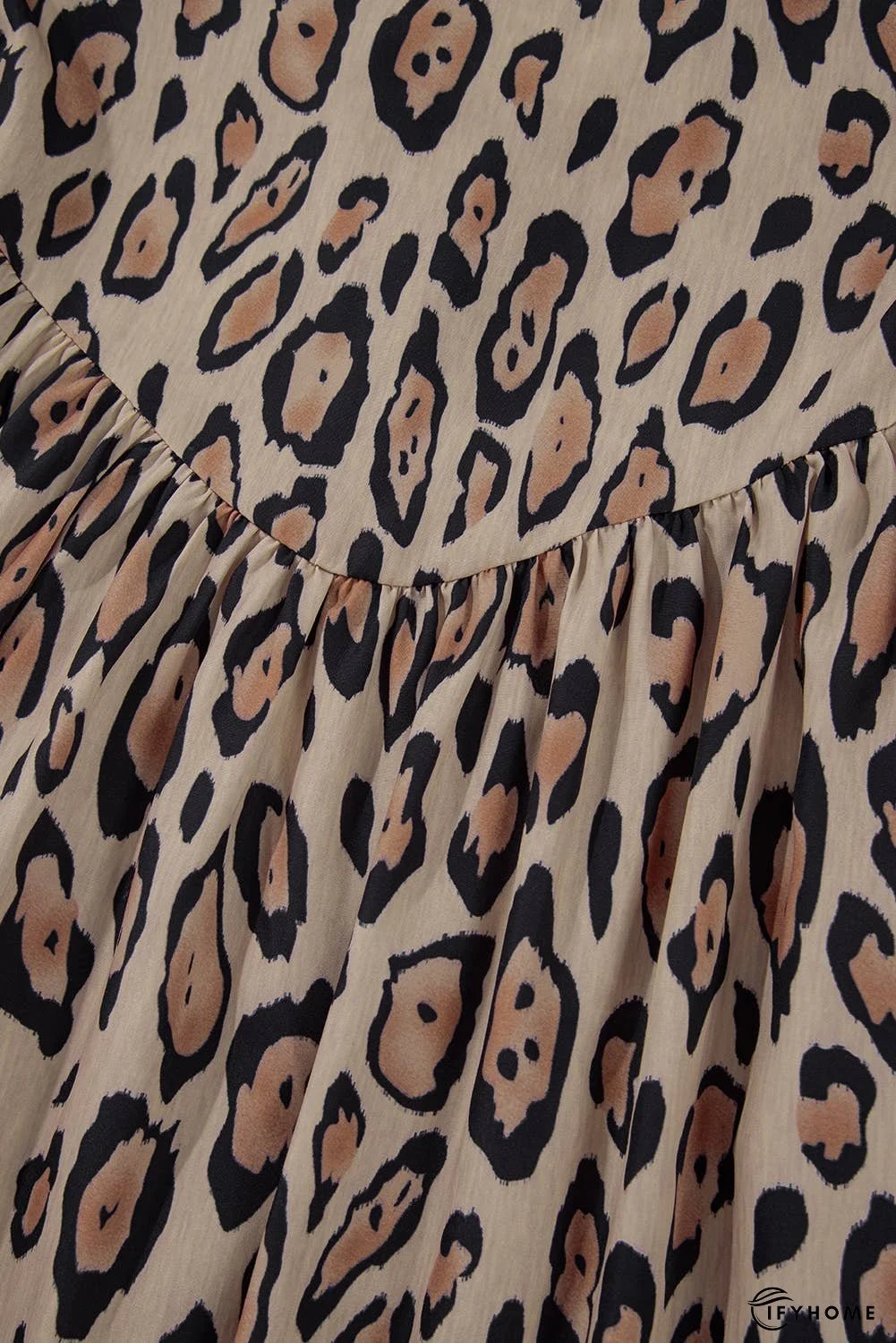 Oversized Leopard Print Balloon Sleeve Casual Shirt | IFYHOME