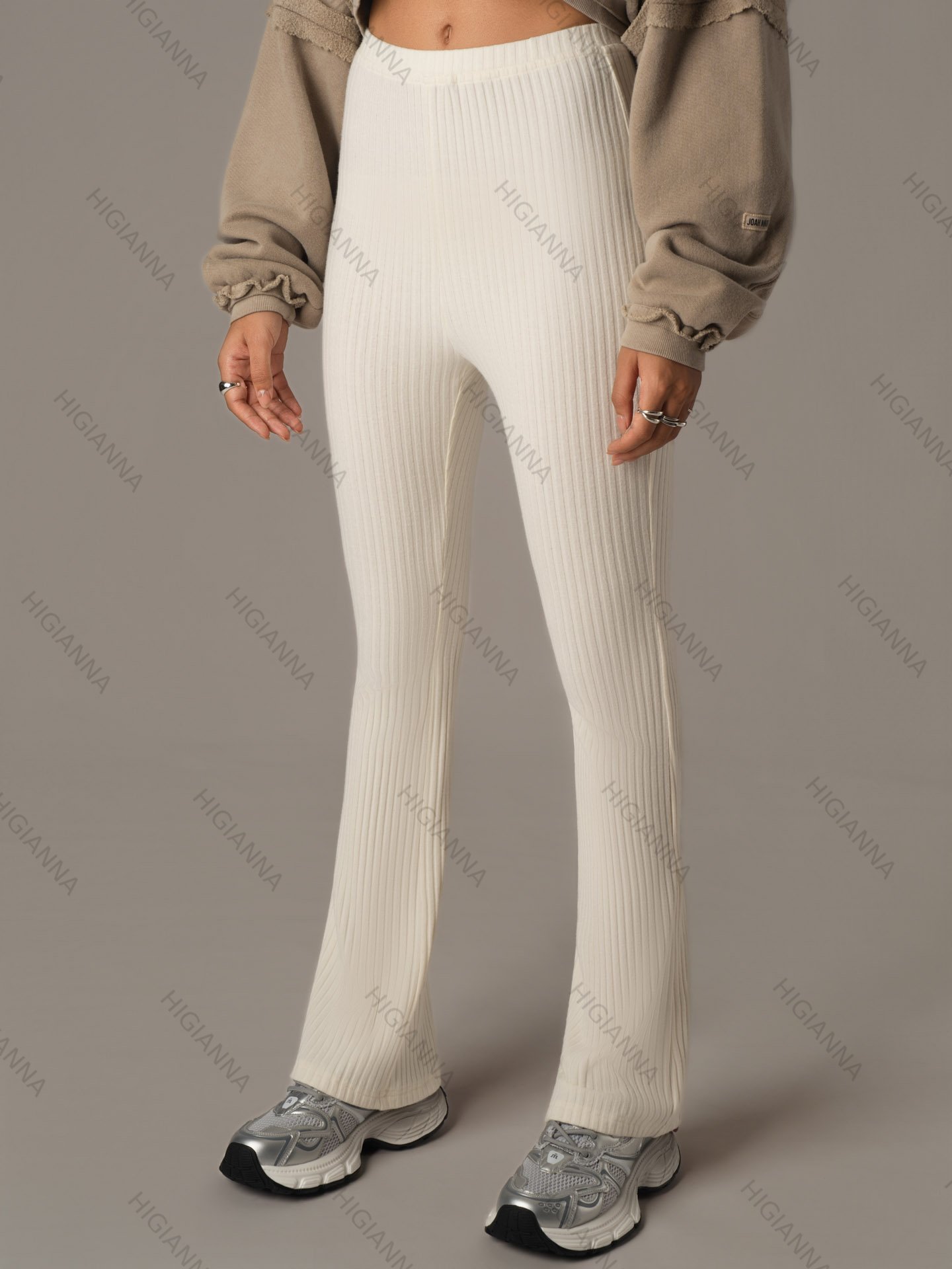 Ribbed Knit Long Pants - HIGIANNA&reg;