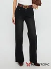 Carianne Low Rise Wide Leg Jeans Washed Black