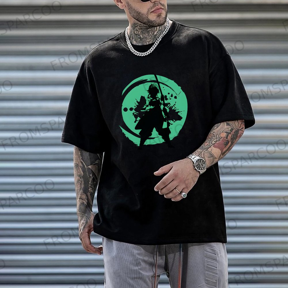 Unisex Casual Anime Printed T-Shirt