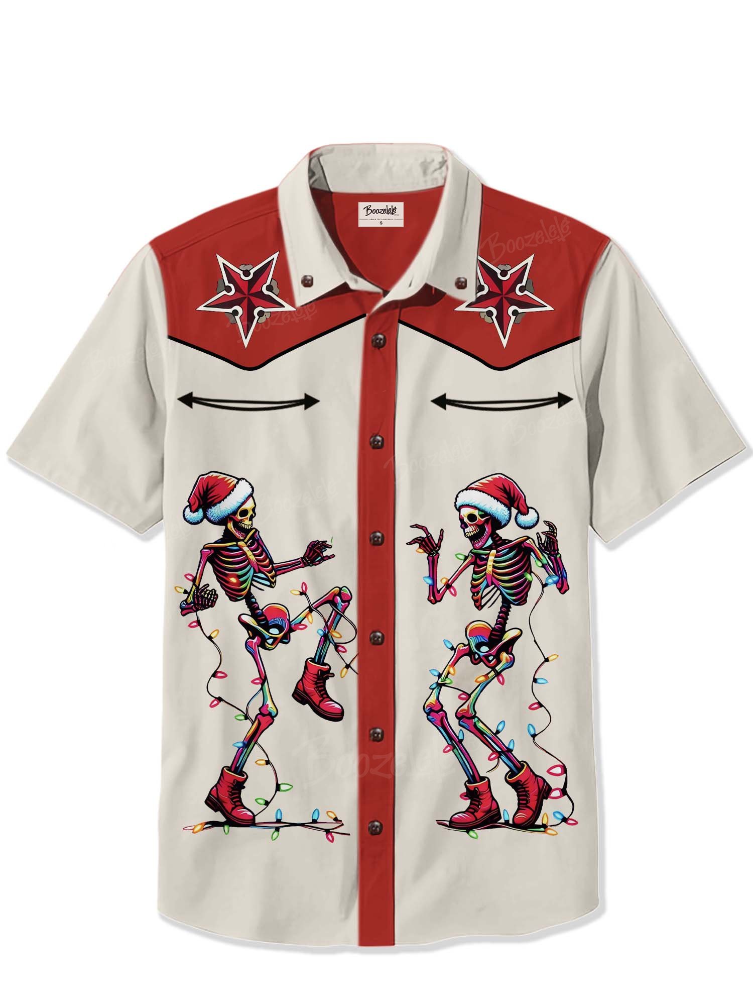 Christmas Dancing Skeleton - 100% Cotton Shirt