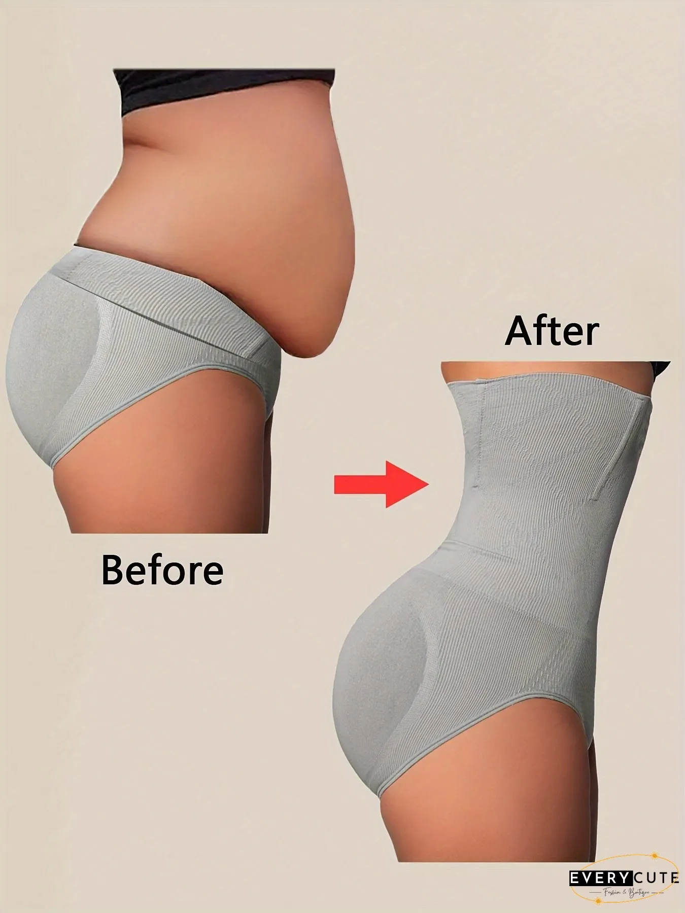 Plus Size High-Waist Tummy Control Shaping Shorts L-6XL Body-Hugging Seamless Fit