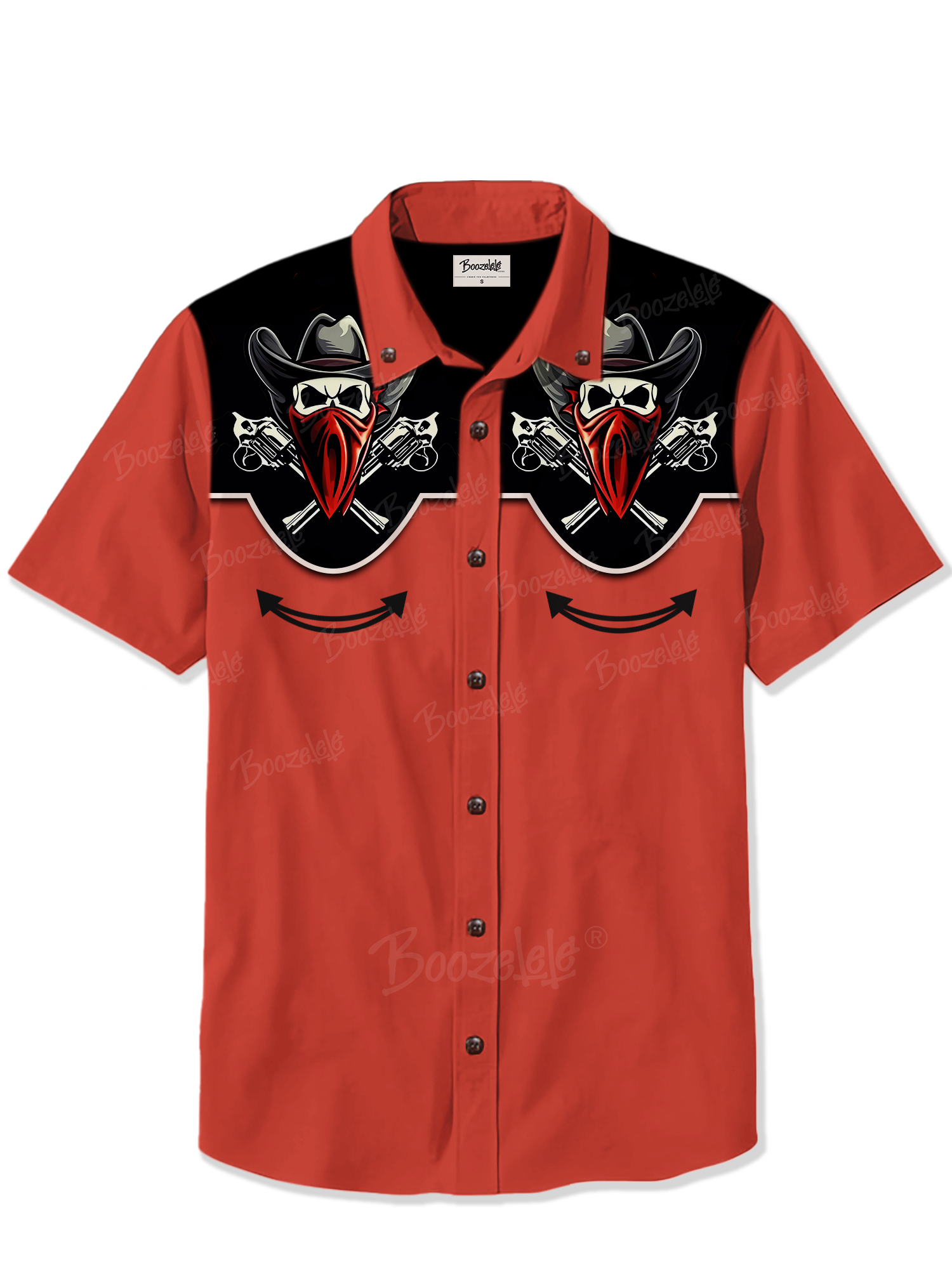 West Skull Gun - 100% Cotton Shirt