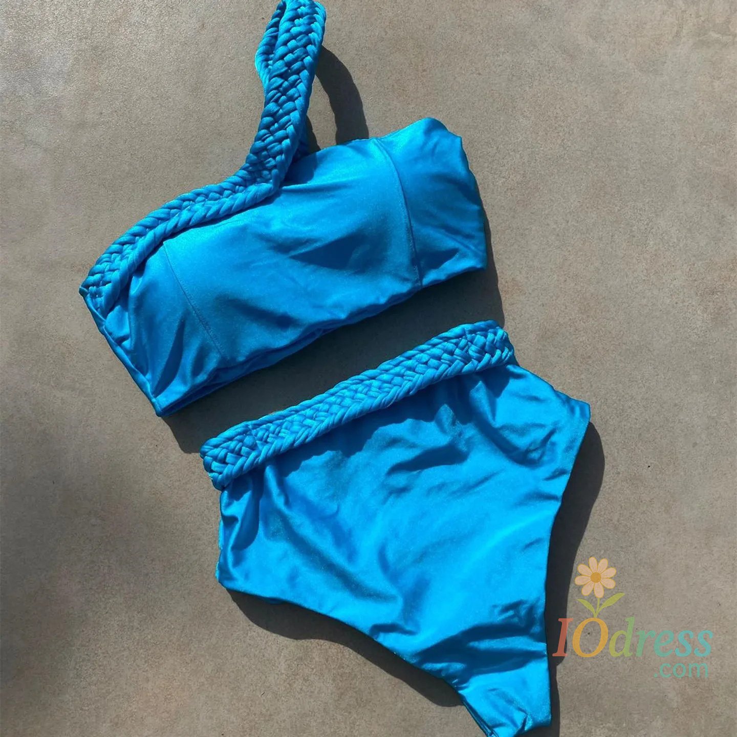 IO Dress 2025 Sexy Swimwear Push Up One Piece Swimsuit Floral Print Swimwear Women Ruffle Solid Swimsuit Deep-V Bathing Suit Beachwear