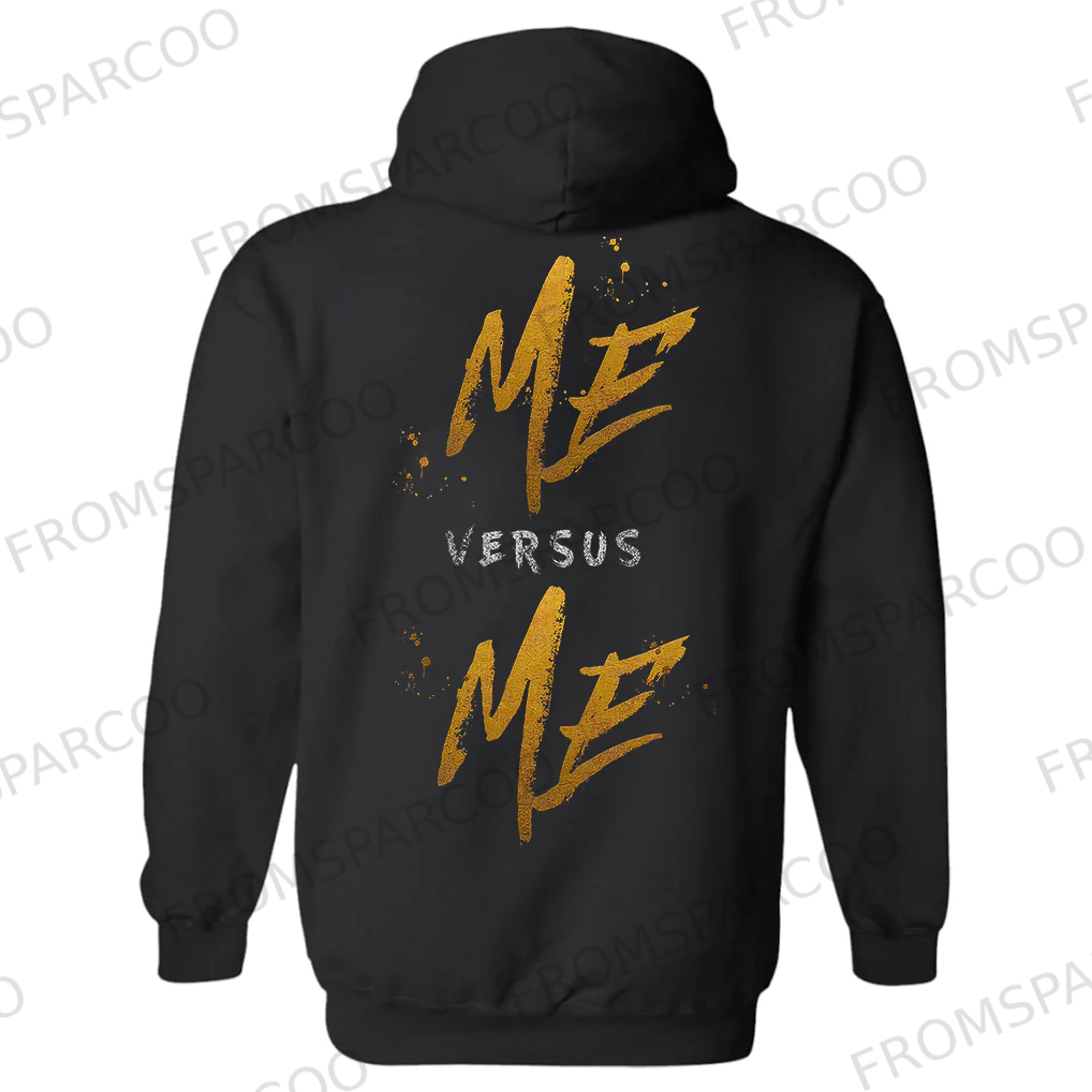 Me Versus Me Printed Men's Hoodie