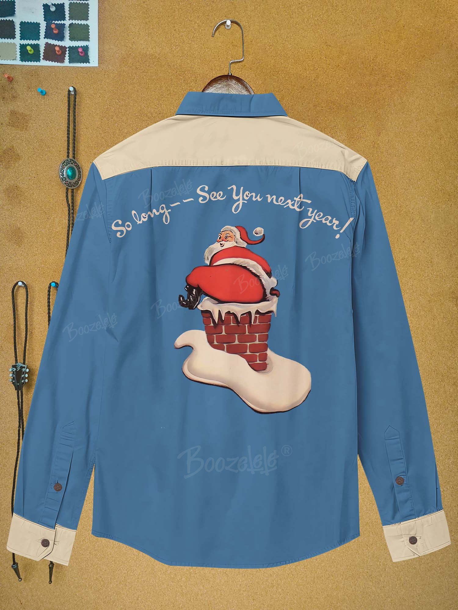 Christmas Santa - 100% Cotton Long Sleeves Shirt