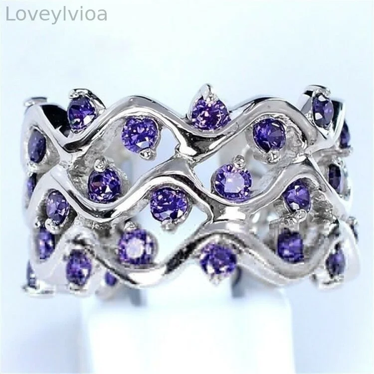 🔥  🔥Meditation Amethyst Silver Ring✨