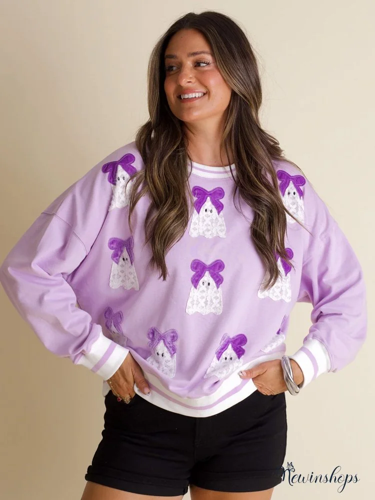 Ghosts And Ghouls Round Neck Sweatshirt