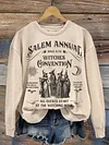 Graphic Tee Women's Salem Witch Convention Casual Sweatshirt