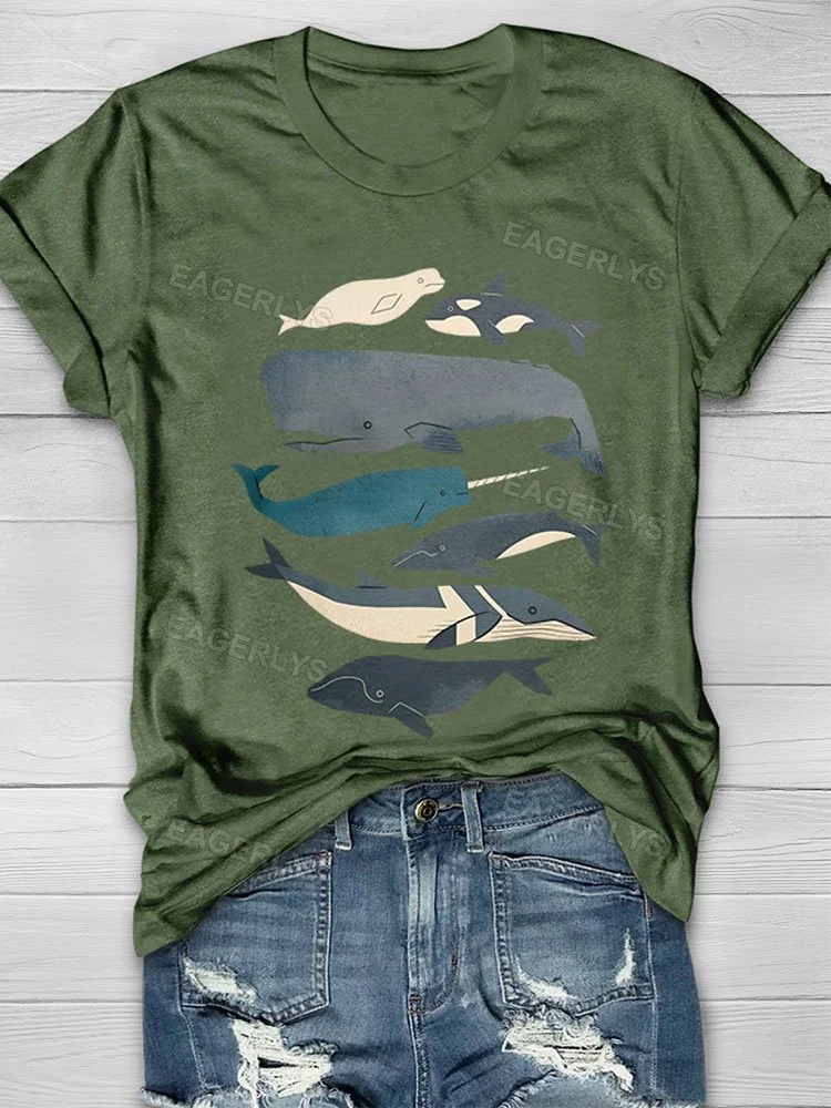Eagerlys  Whales Ahoy T-shirt Eagerlys