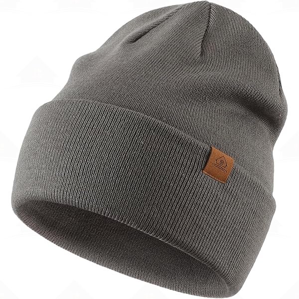 Home Prefer Mens Winter Hats Acrylic Knit Cuff Beanie Cap Warm Womens Beanie Hat