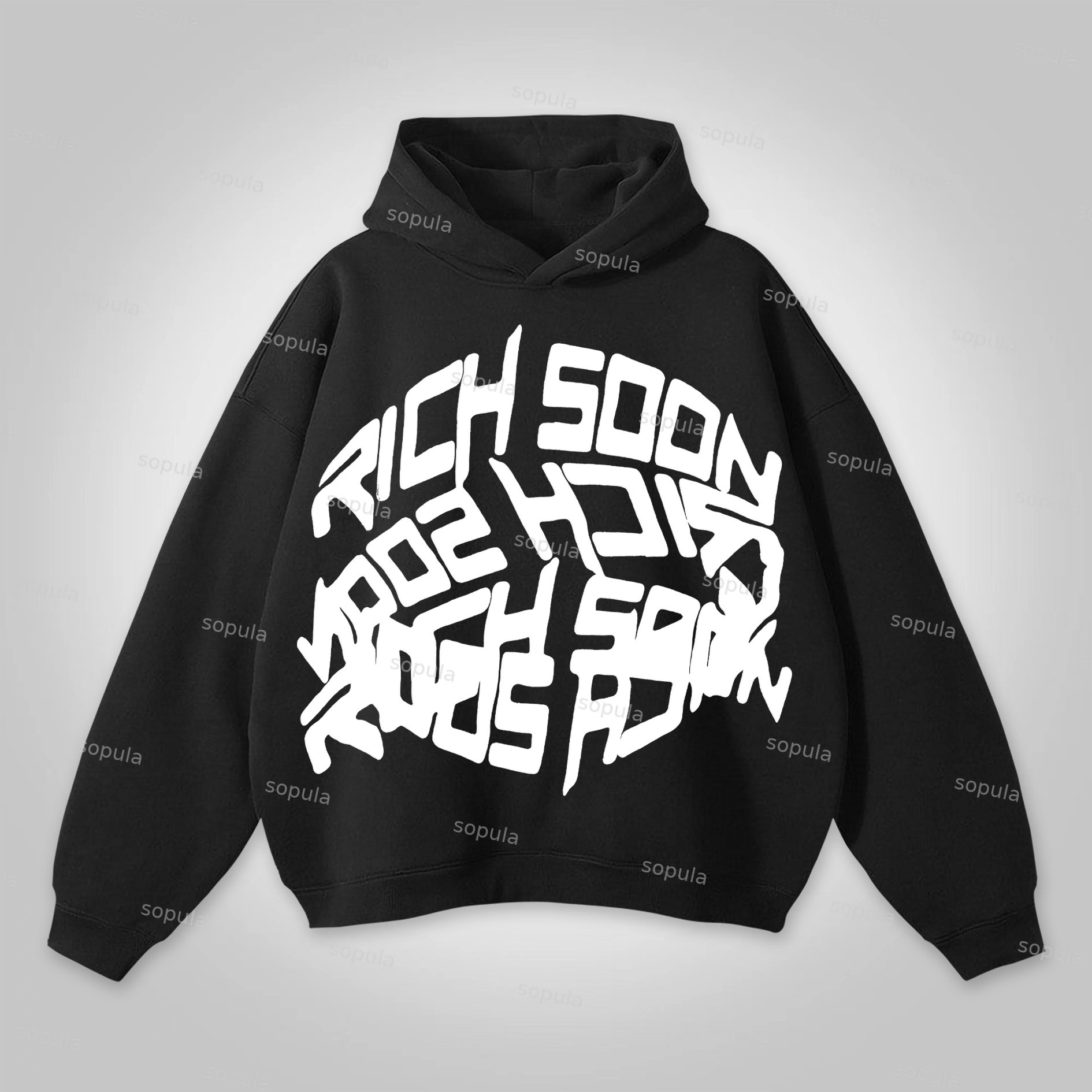 Sopula Vintage Rich Soon Graphic Hoodie - Sopula｜Premium Graphic Tees & Graphic Clothing