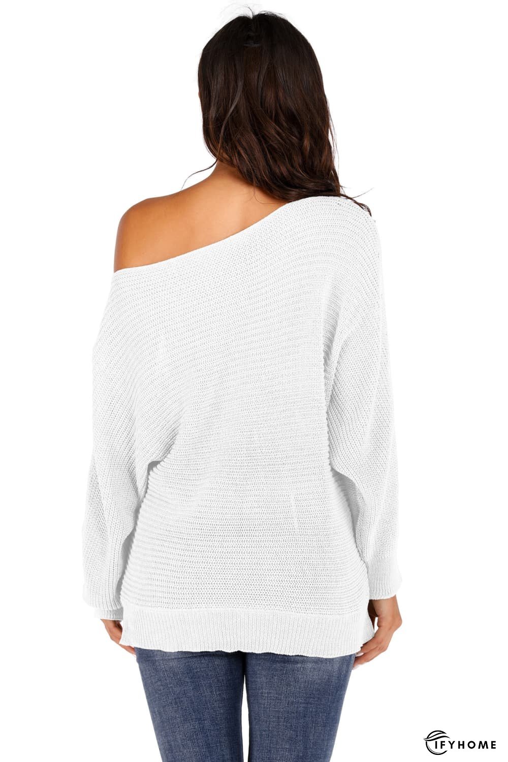 One Shoulder Dolman Sleeve Sweater | IFYHOME
