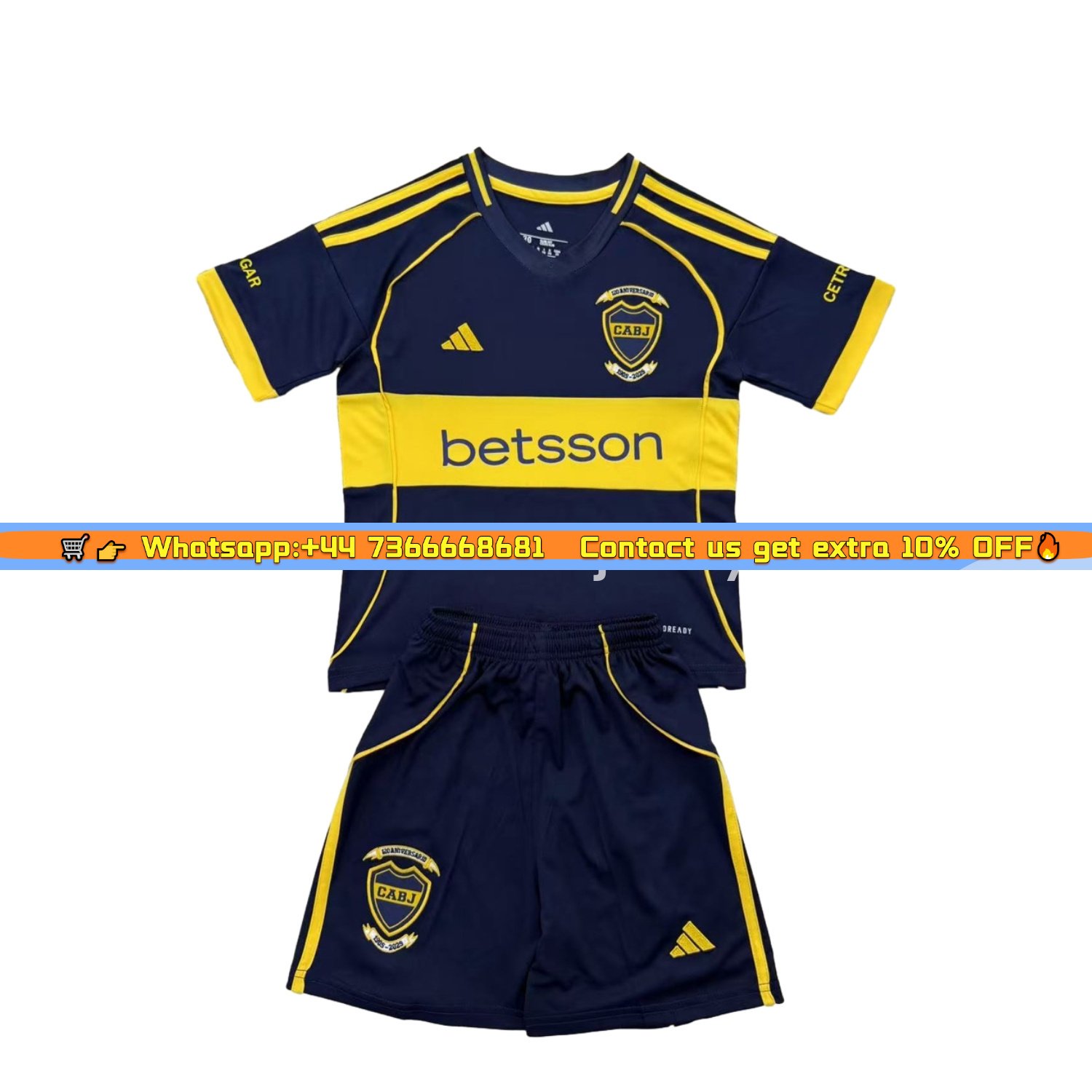 Boca Juniors 25-26 Home 120th Anniversary Men's Adult Jersey Set - Fans Version