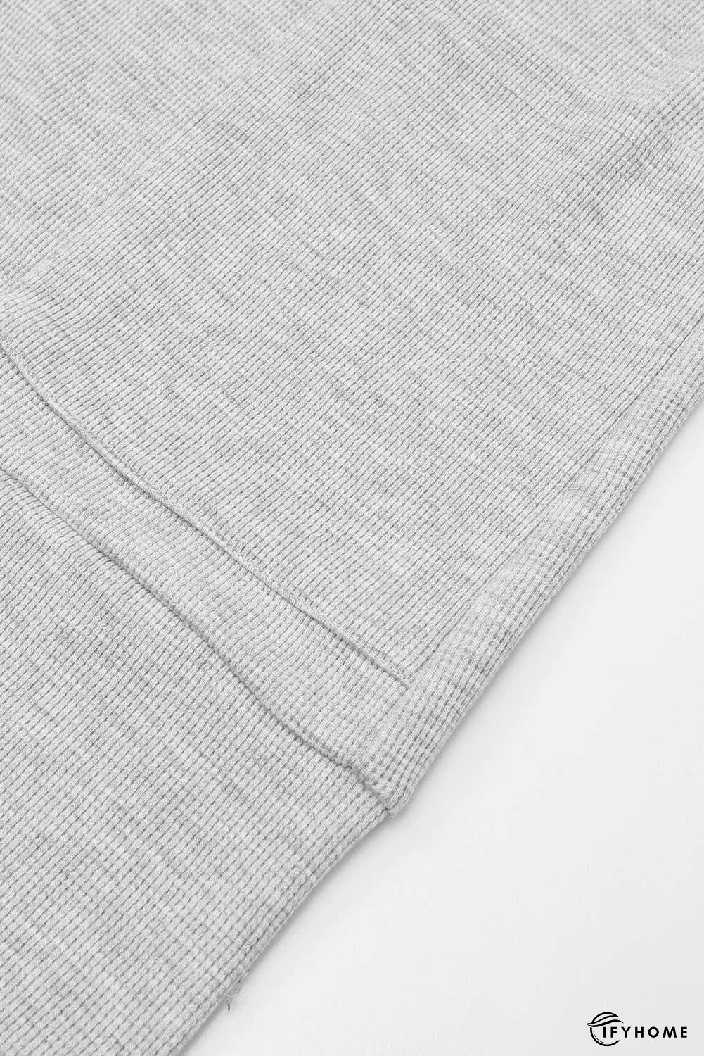 Thermal Waffle Knit Pocketed Cardigan | IFYHOME