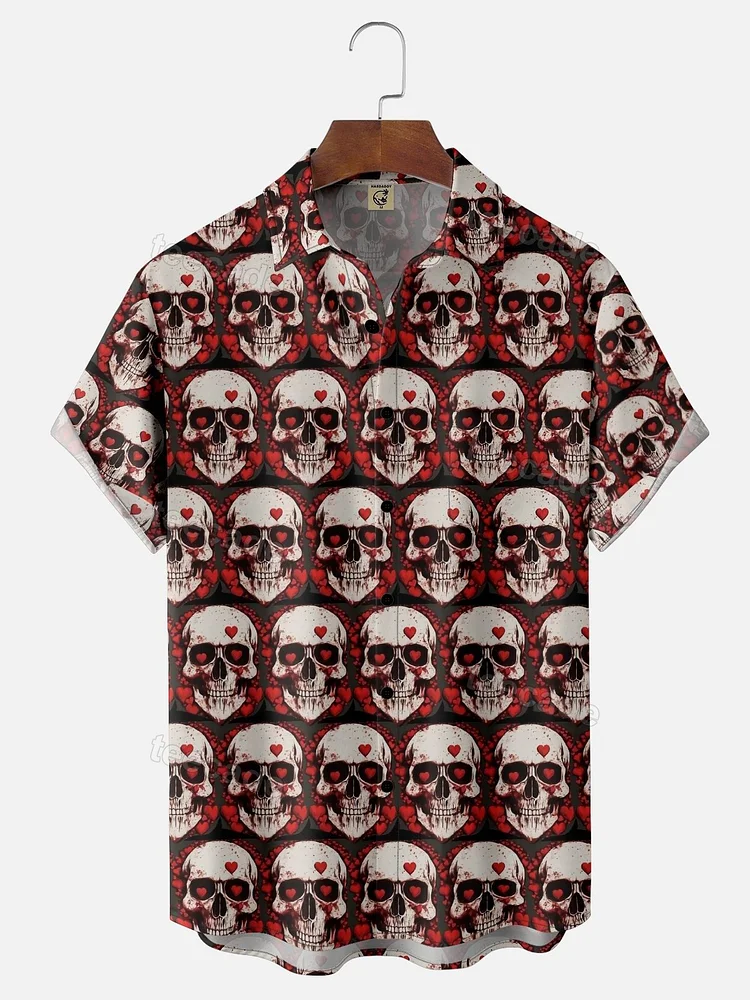 Teecade Teecade Music Rock Skull Art Print Shirt