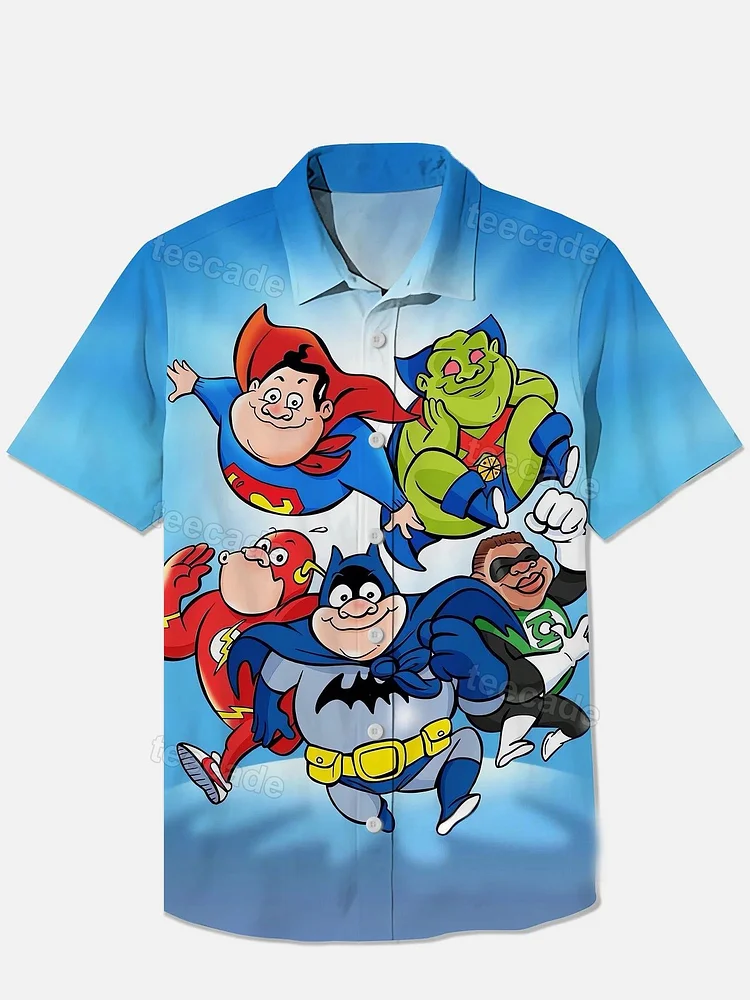 Teecade Teecade Hero Friends Art Print Shirt