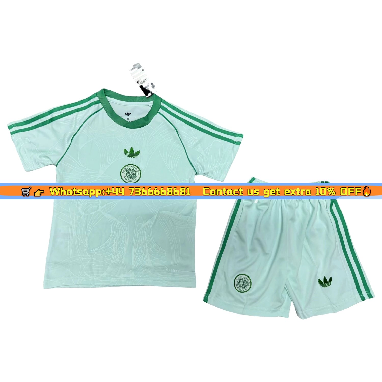 Celtic 24-25 Originals Green St. Patrick's Day Kids Kit