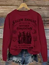 Graphic Tee Women's Salem Witch Convention Casual Sweatshirt