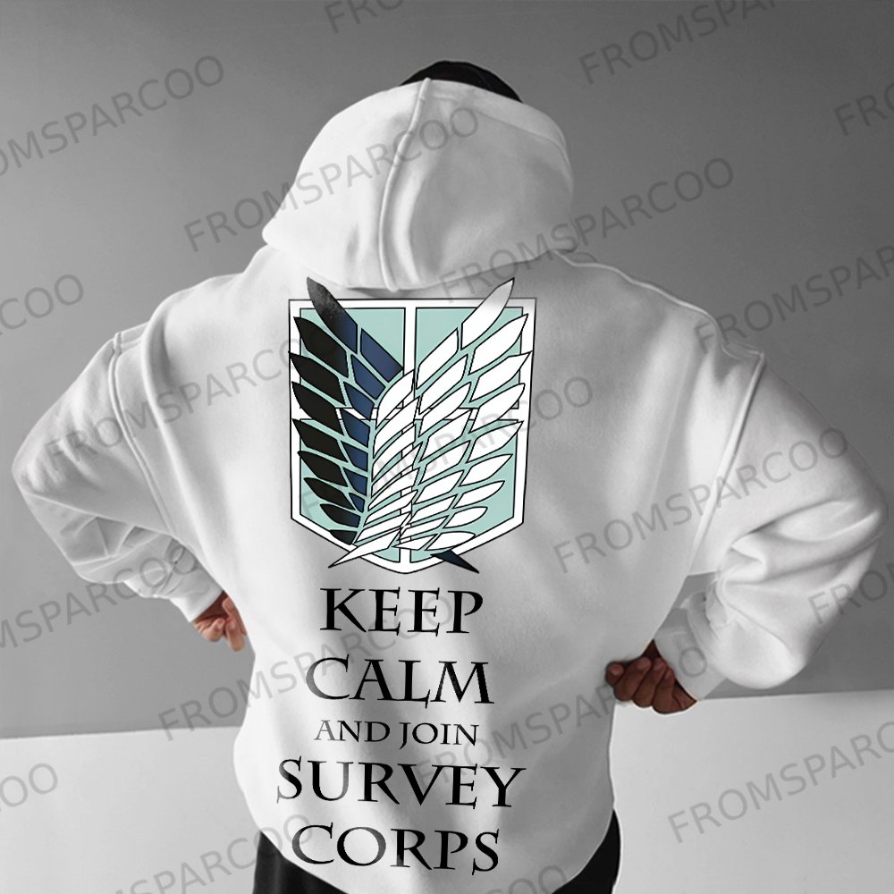 Unisex Oversized Attack on Titan Anime Print Hoodie