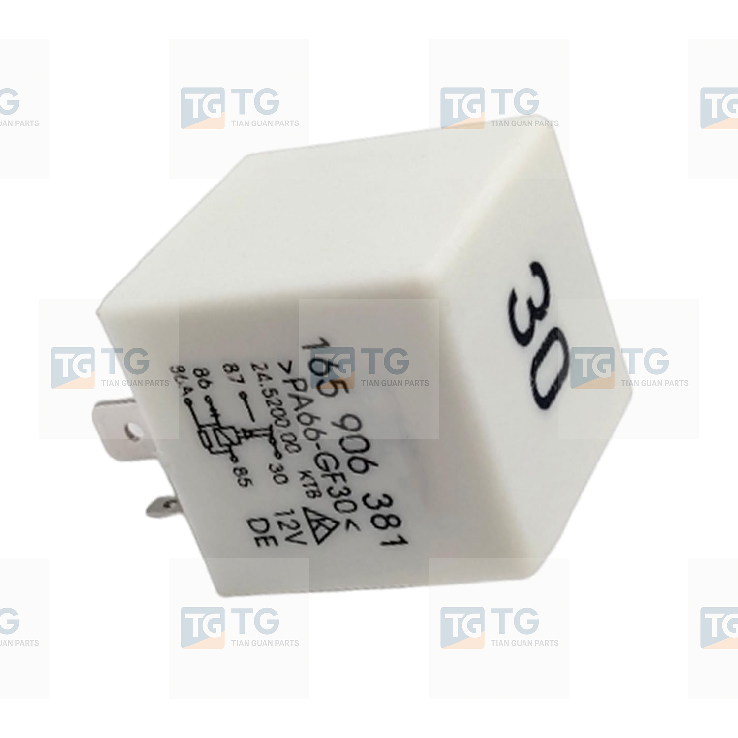 TG-Tian Guan 12VDC 30A 5Pins Automotive Relay 165 906 381  165906381 for VW Golf Passat Bora A6