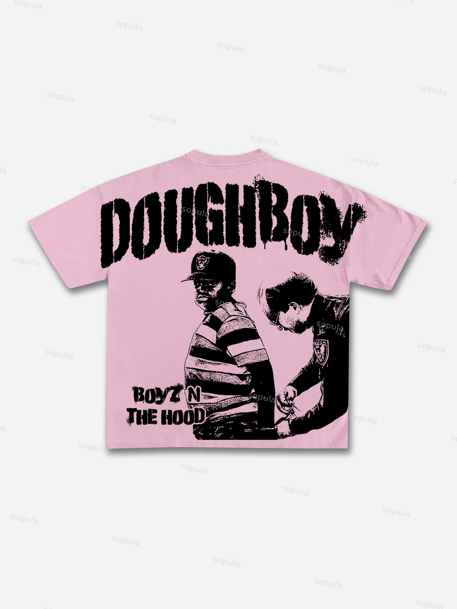 Boyz N The Hood Vintage Aged Graphic Cotton T-shirt