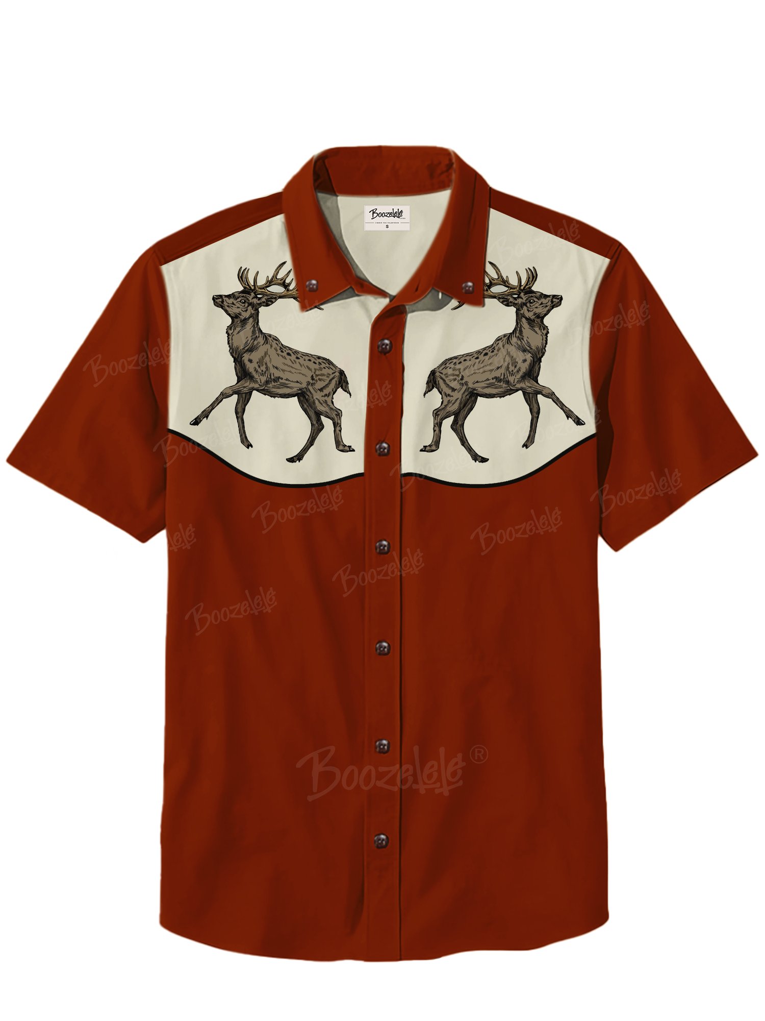 Retro Elk - 100% Cotton Shirt