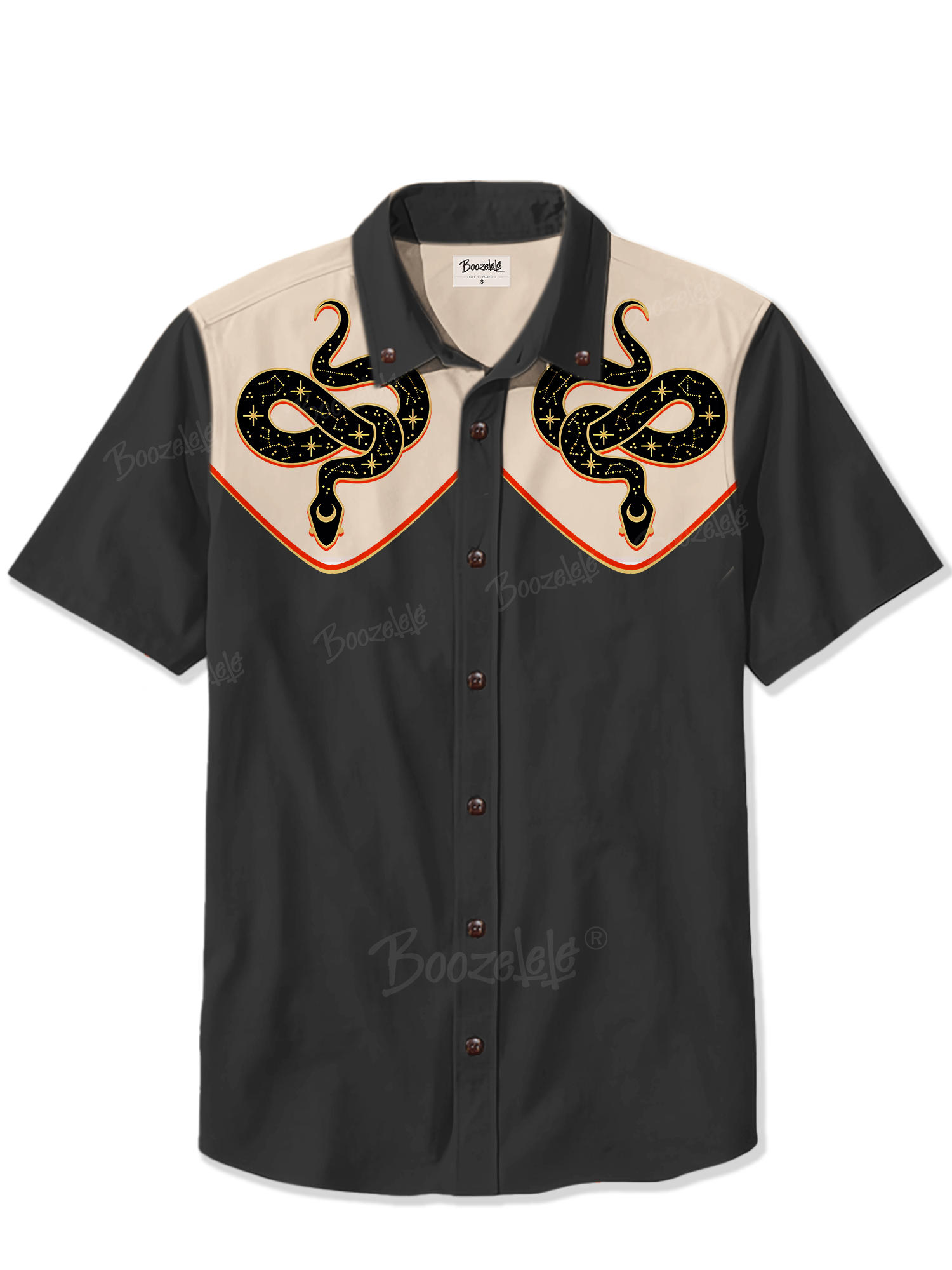 Retro Snake Stars - 100% Cotton Shirt