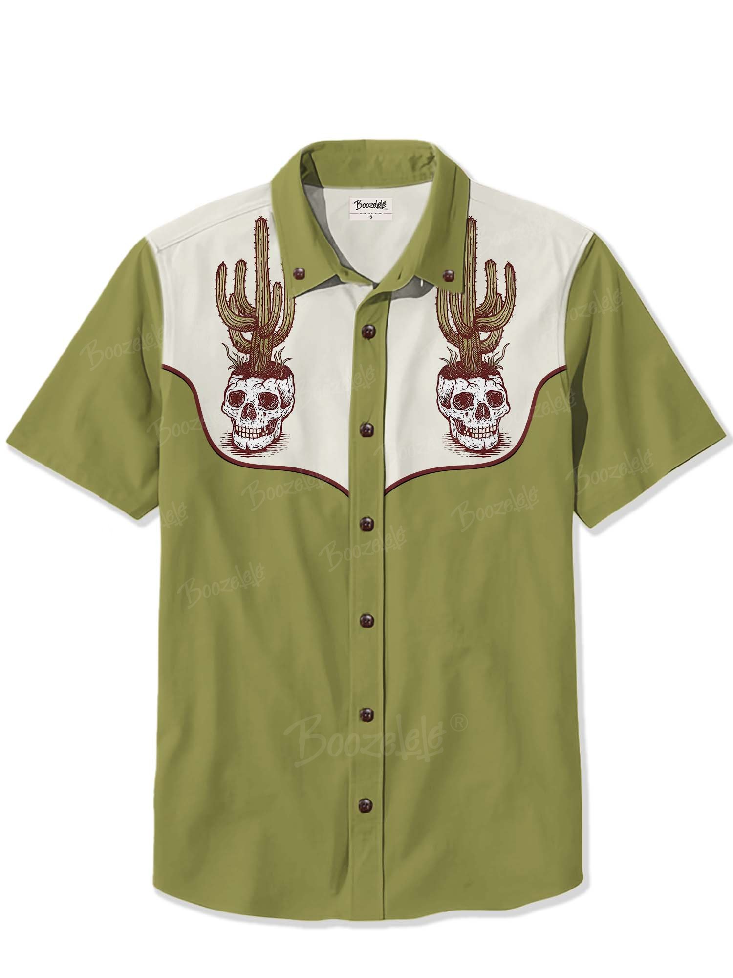 Western Skull And Cactus  - 100% Cotton Shirt