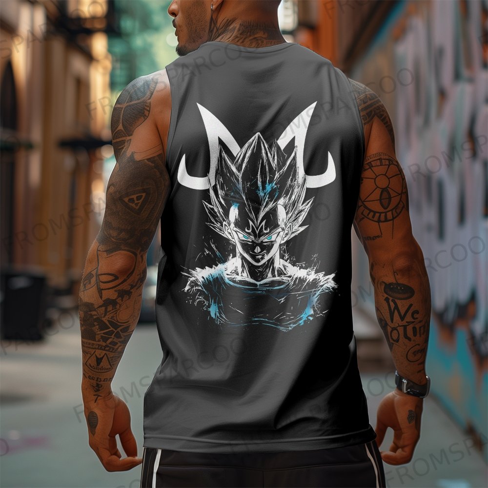Casual Anime Printed GYM Tank Top
