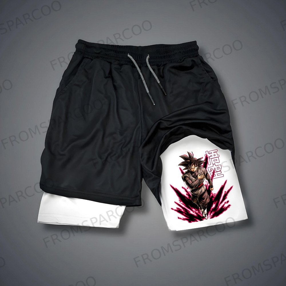 Casual Dragon Ball Anime Goku Printed Gym Shorts