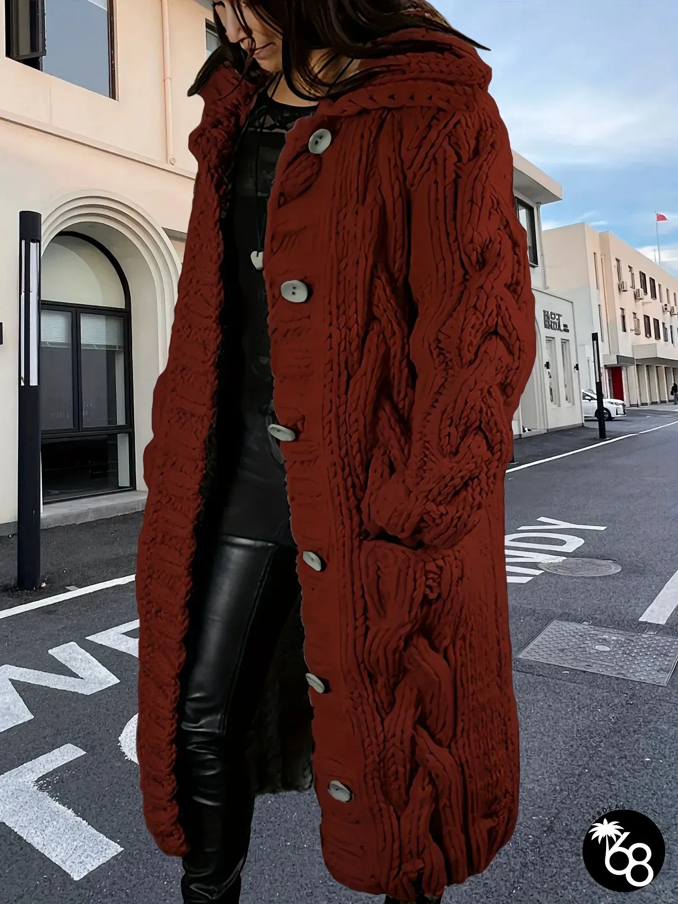 Womens Elegant Sweater Cardigan Long Formal Everyday Chic Jacket Button-Form Closure Warm | 168DEAL
