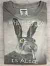 Unisex Smoking Bunny Print Casual Short Sleeve T-Shirt