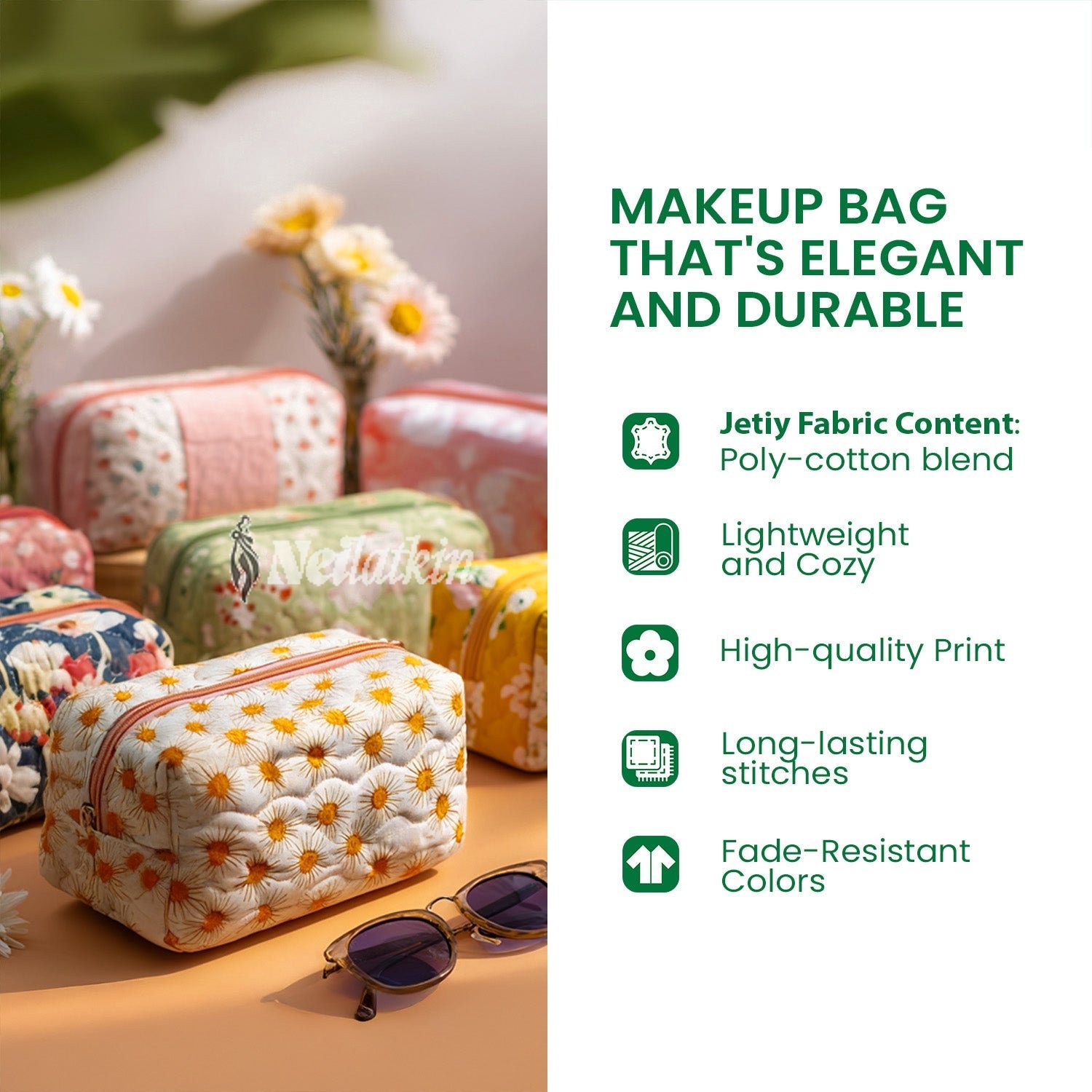ブルーム ニクキューティー ポーチ Bloom Beauty Quilted Makeup Bag NCU0NT10226