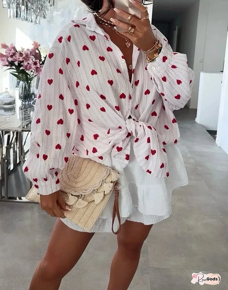 Leopard print cotton gauze shirt - 6218-6